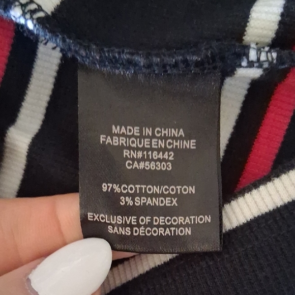 Lurking Class Chic Striped Mini Dress in Black, White, and Red - Picture 6 of 7